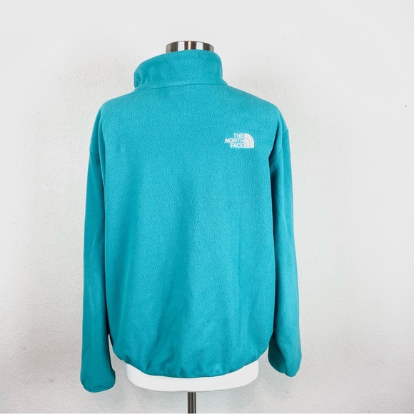 The North Face Teal Long-sleeve Quarter Zip Pullover Sweater/Jacket - Picture 4 of 9